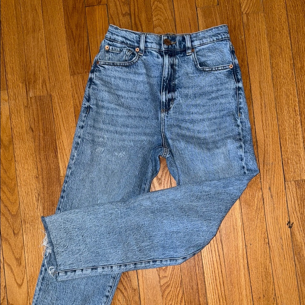 Classic Straight Leg Denim Jeans